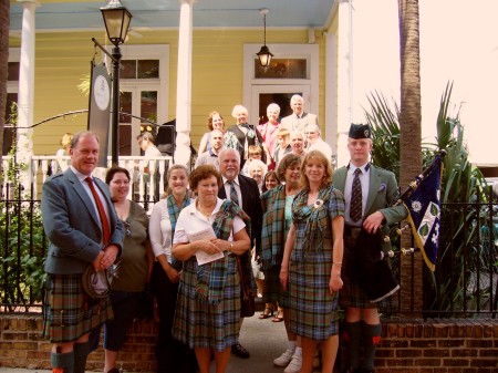 Sunday lunch at Poogan's Porch after Kirkin'o'the Tartan at 1st Scots Presbyterian Church